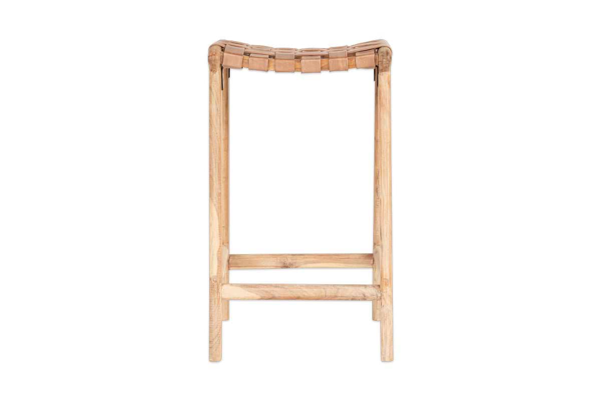 Adembi Woven Leather Counter Stool – Nkuku
