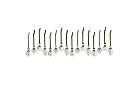 Adisa Bauble Jar - Antique Silver (Set of 16)-CHRISTMAS DECORATIONS-Nkuku