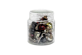 Adisa Bauble Jar - Mixed Colours (Set of 16)-CHRISTMAS DECORATIONS-Nkuku