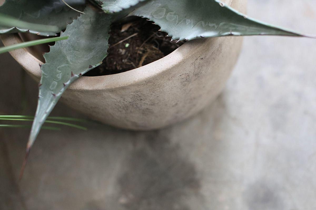Affiti Clay Planter - Medium-VASES & PLANTERS-Nkuku