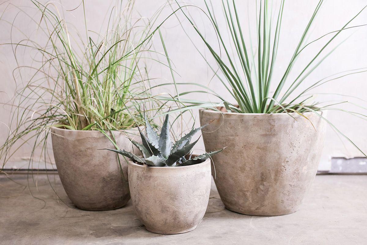 Affiti Clay Planter - Medium-VASES & PLANTERS-Nkuku