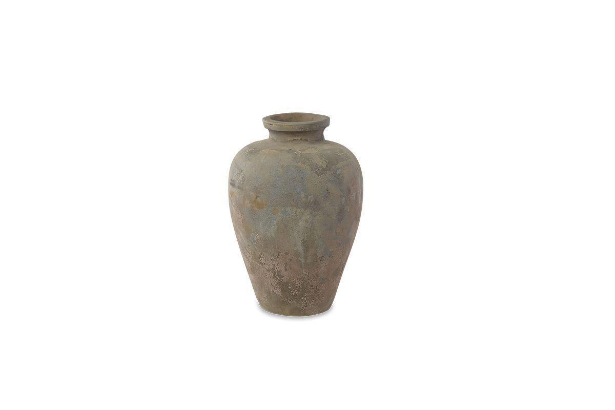 Affiti Clay Tapered Pot - Small-VASES & PLANTERS-Nkuku