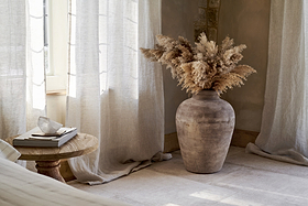 Affiti Clay Tapered Pot - Small-VASES & PLANTERS-Nkuku