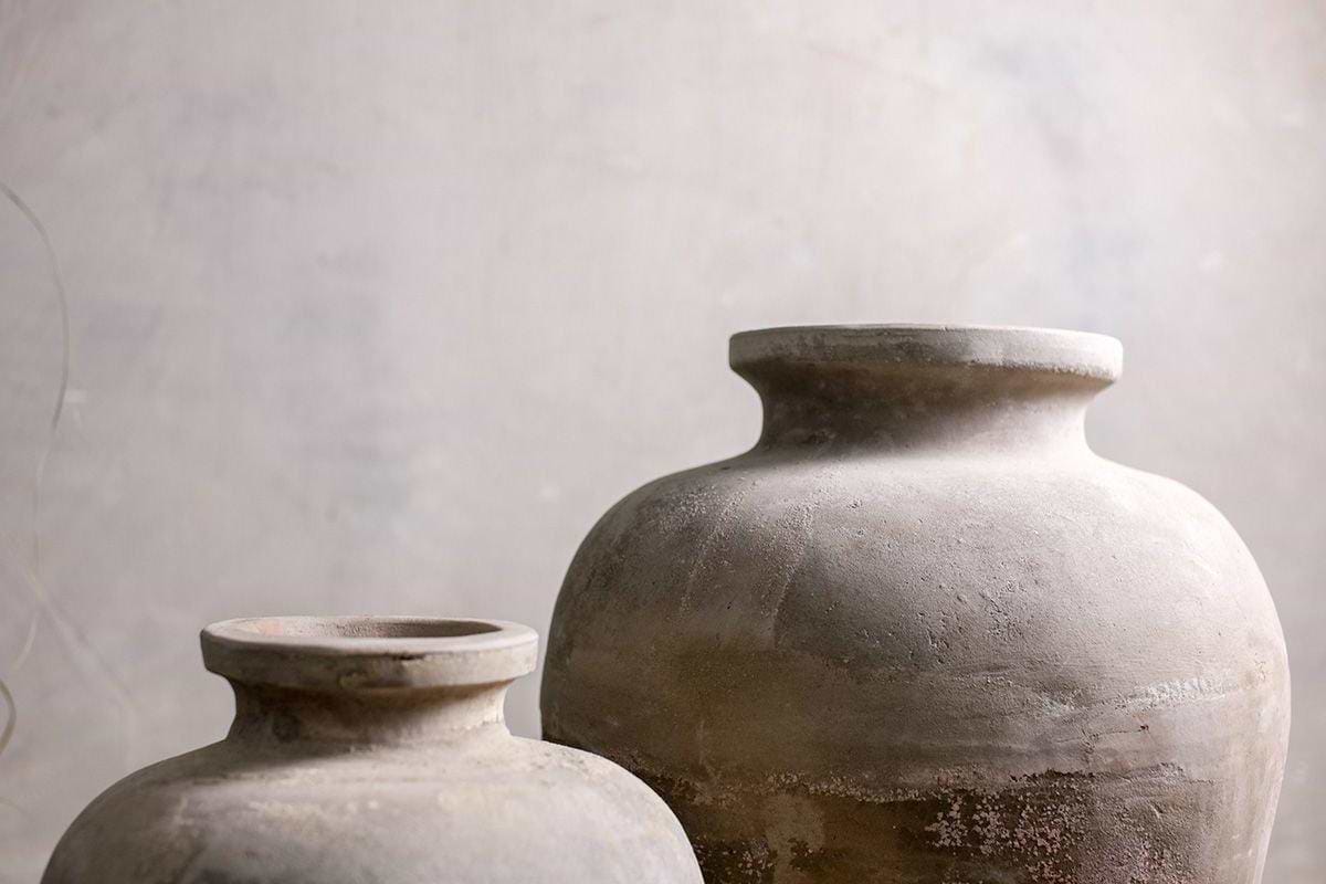 Affiti Clay Tapered Pot - Small