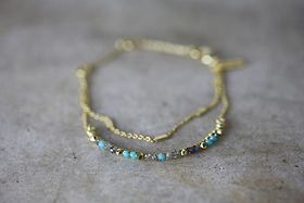 Aja Lolite, Labradorite And Chalcedony Bracelet-GIFTING-Nkuku