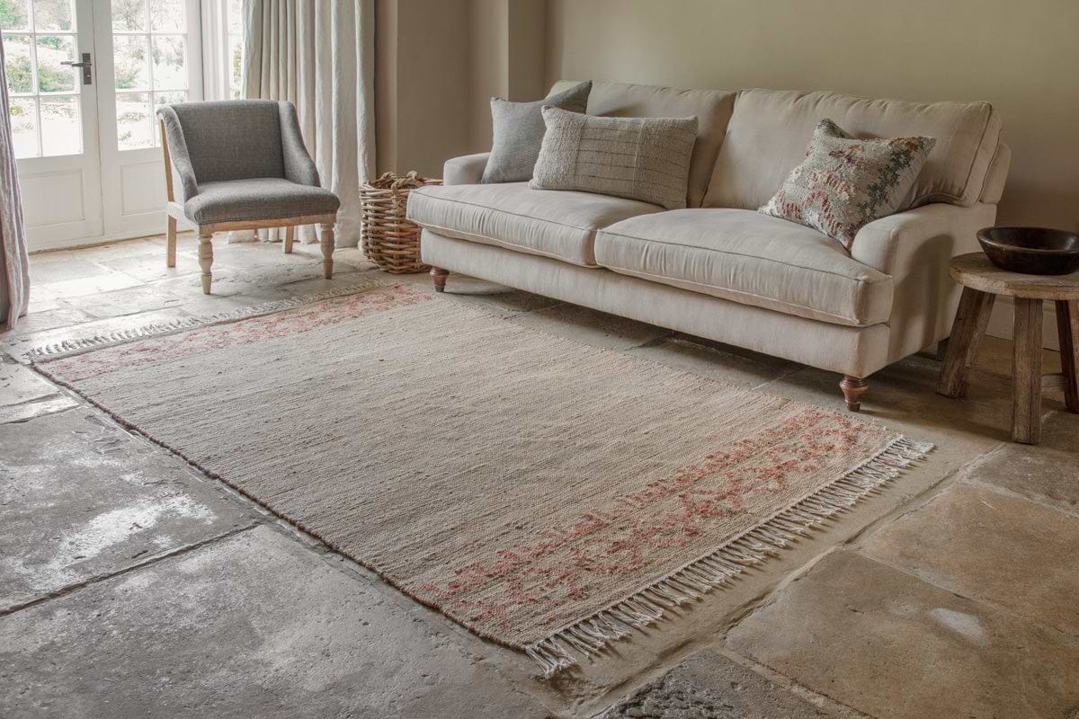Akari Jute & Cotton Rug - Natural-RUGS-Nkuku