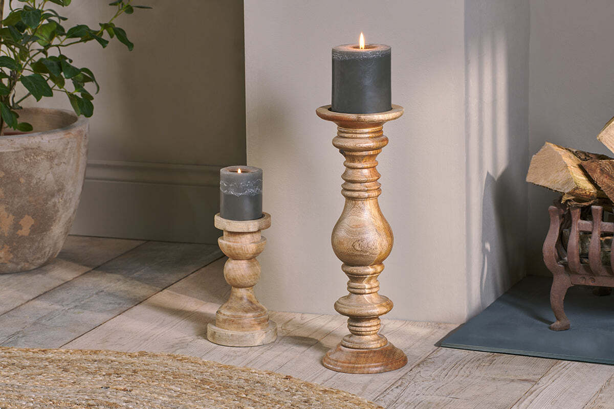 Akello Candle Stick-CANDLES HOLDERS & LANTERNS-Nkuku