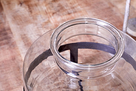 Akoro Recycled Glass Vase - Clear
