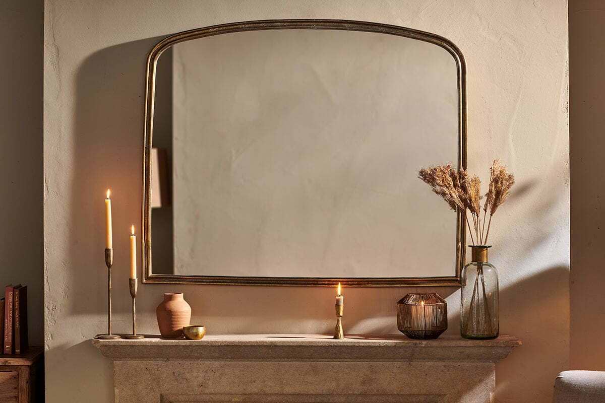 Almora Arched Mirror - Large-MIRRORS-Nkuku