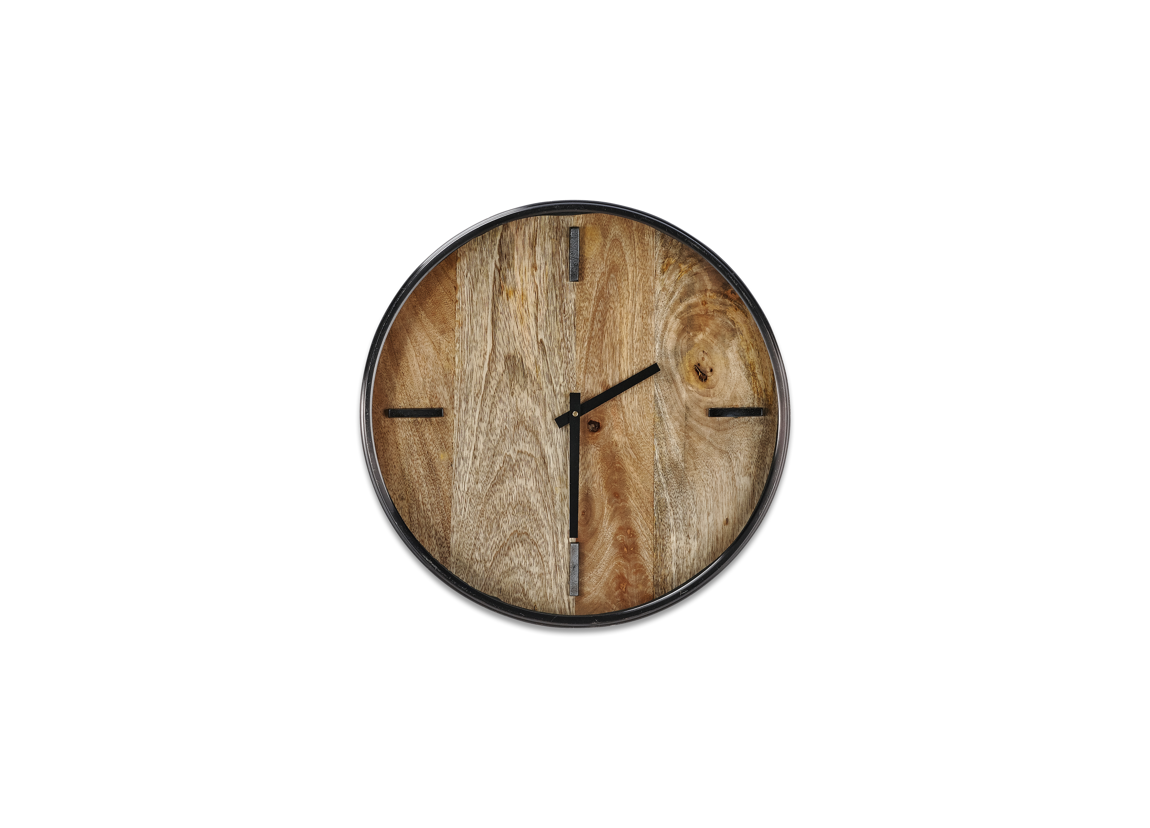 Alomi Mango Wood Clock-nkuku