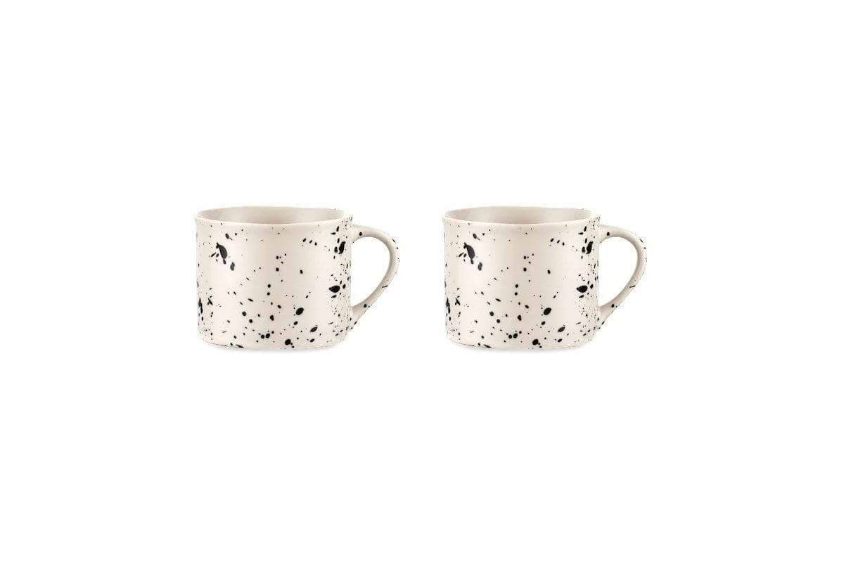 Ama Short Splatter Mug (Set of 2)-TABLEWARE-Nkuku