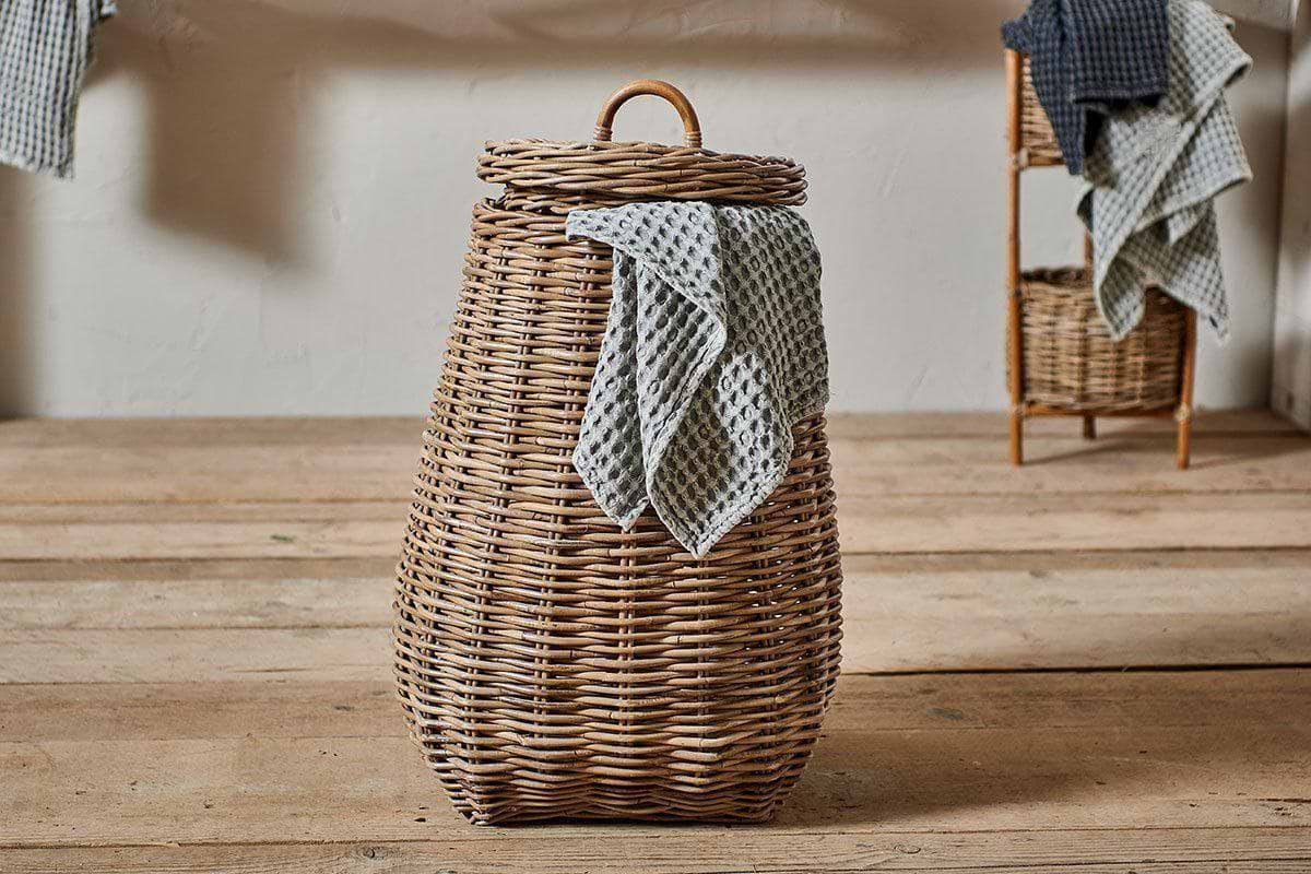 Amandi Rattan Laundry Bin-STORAGE-Nkuku