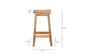 Ambi Wooden Stool - Tall