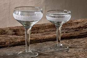 Anara Etched Champagne Glass - Clear (Set of 4)