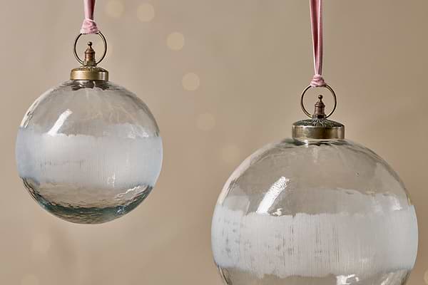 Anara Etched Giant Bauble-CHRISTMAS DECORATIONS-Nkuku