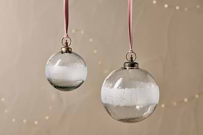 Anara Etched Giant Bauble-CHRISTMAS DECORATIONS-Nkuku