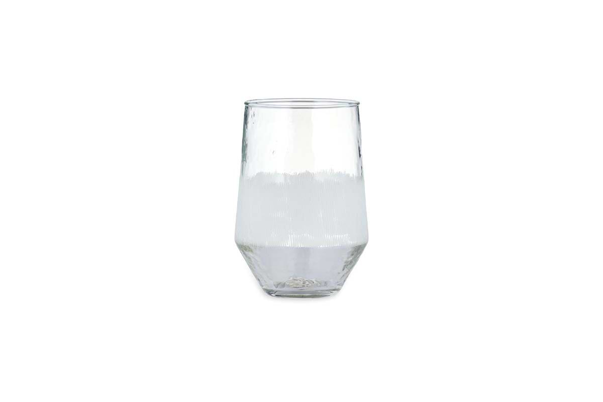 Anara Etched Tumbler - Clear - (Set of 4) - Large-GLASSWARE-Nkuku