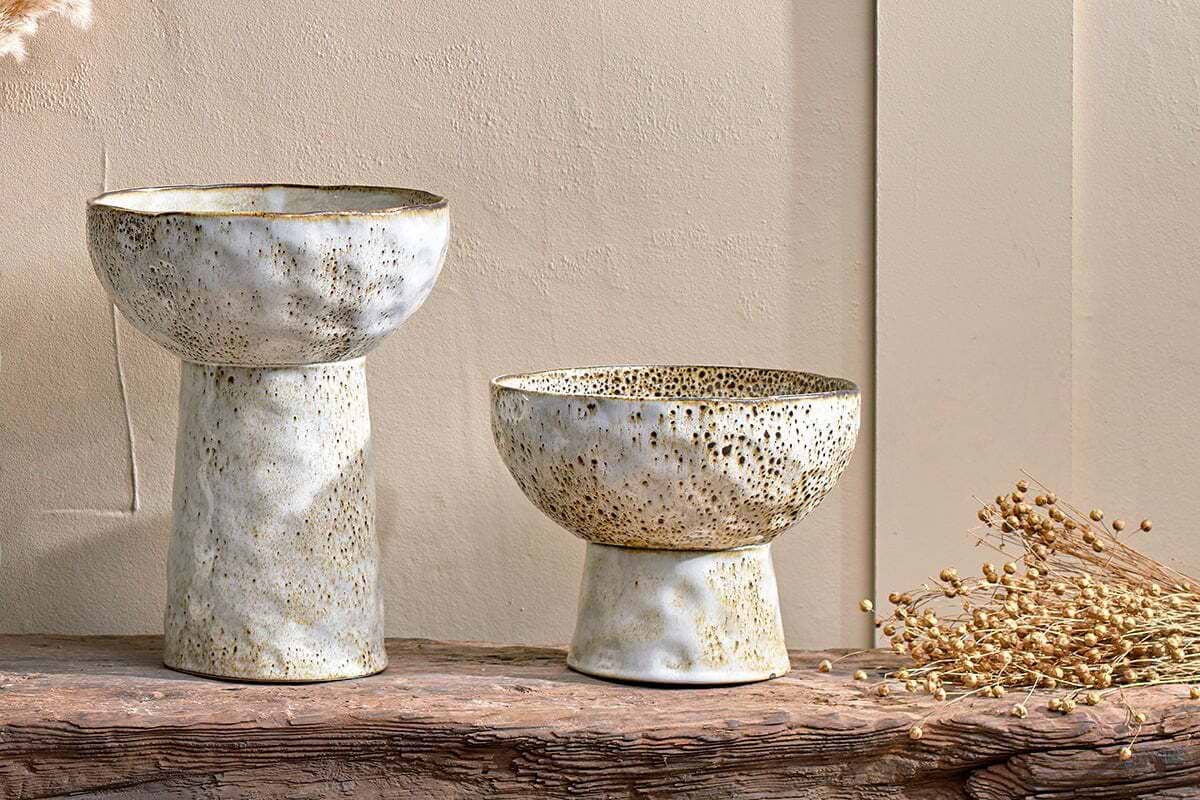 Anjuna Reactive Glaze Bowl-DECORATIVE ACCESSORIES-Nkuku