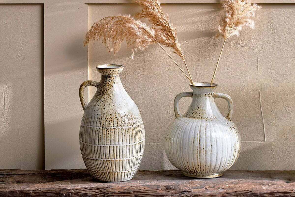 Anjuna Reactive Glaze Decorative Jug-DECORATIVE ACCESSORIES-Nkuku
