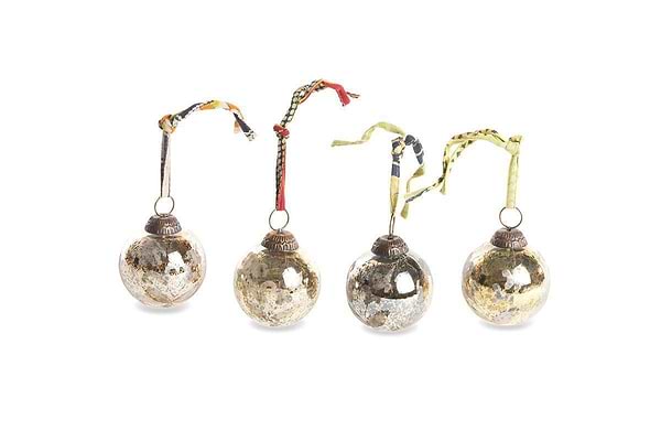 Antique Gold Baubles (Set of 4)