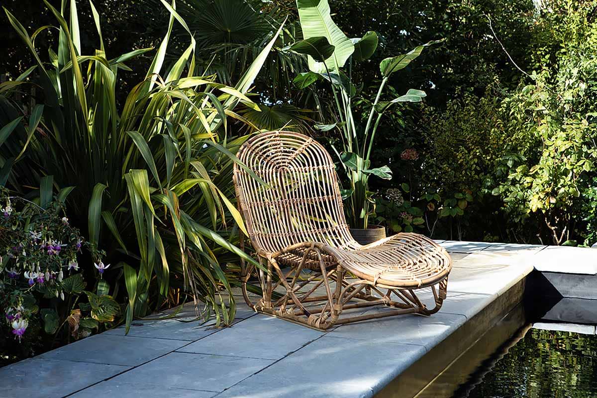 Arlia Rattan Lounger-GARDEN-Nkuku
