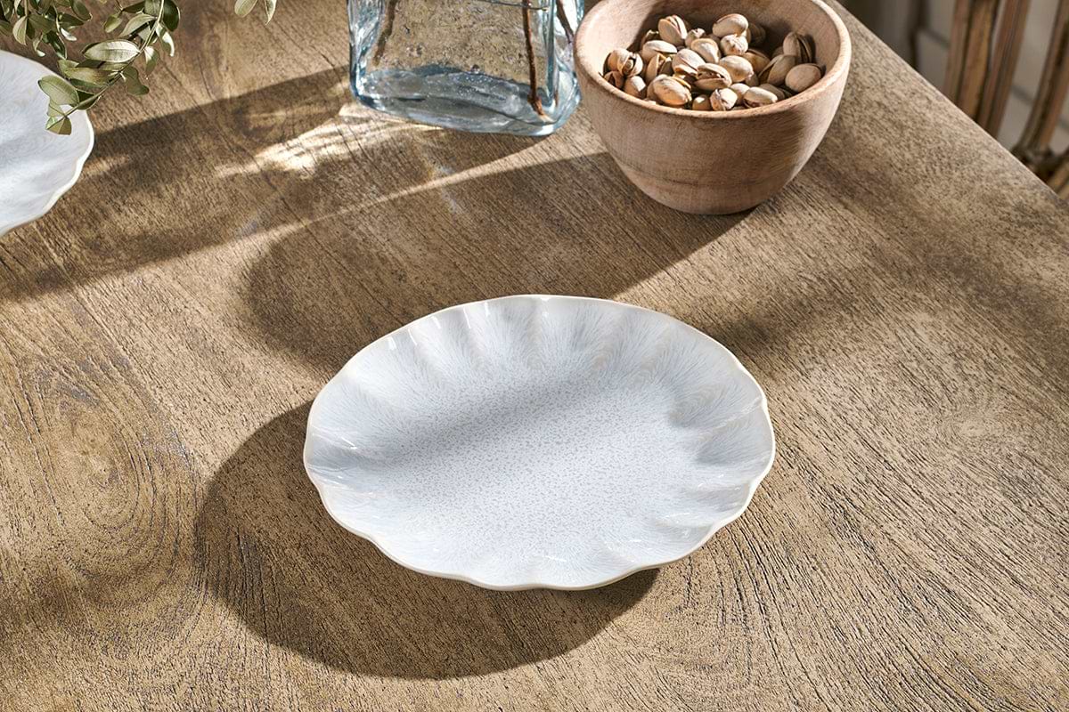Aruvi Side Plate - Cream-TABLEWARE-Nkuku