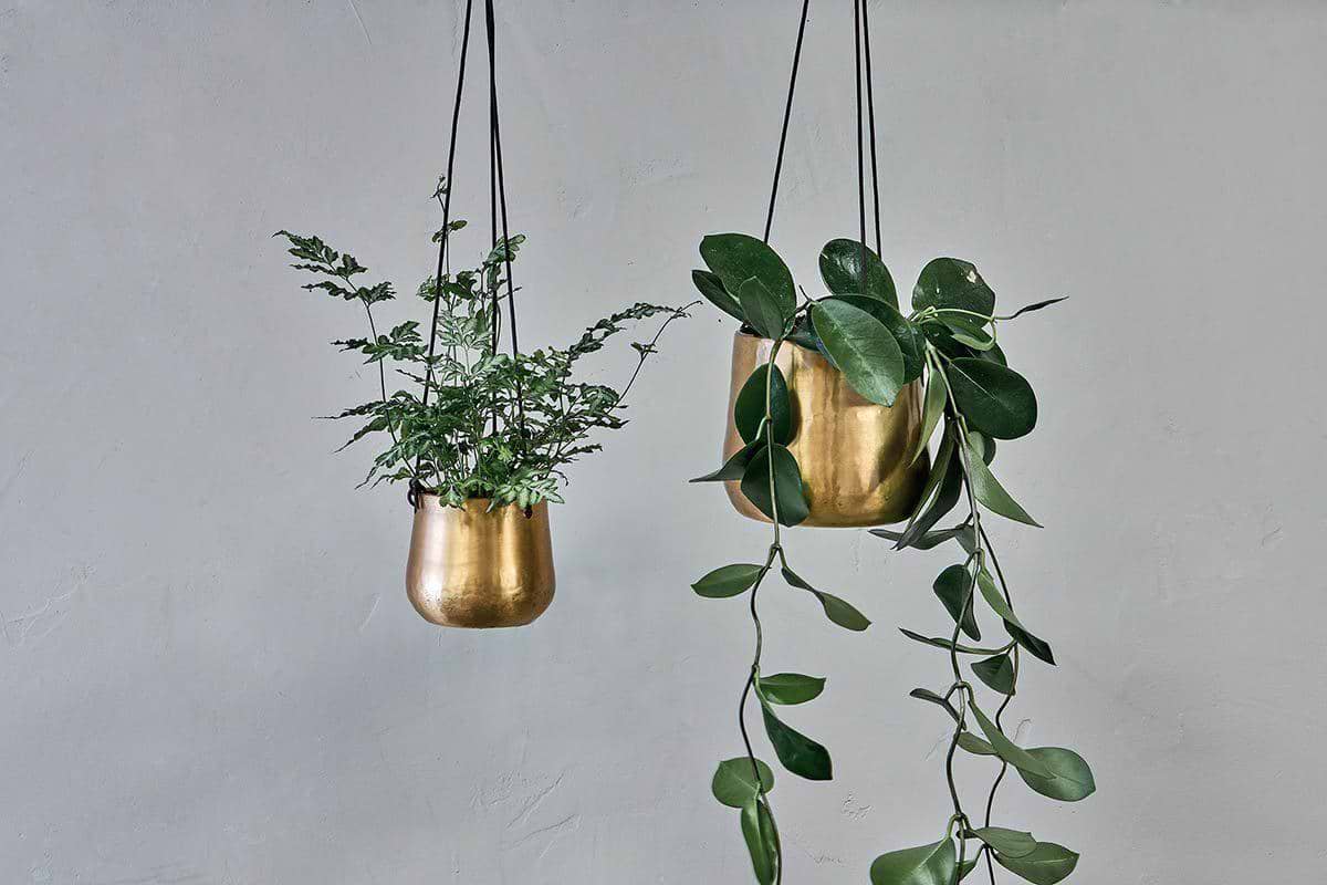 nkuku hanging planter Atsu Brass Hanging Planter – Nkuku