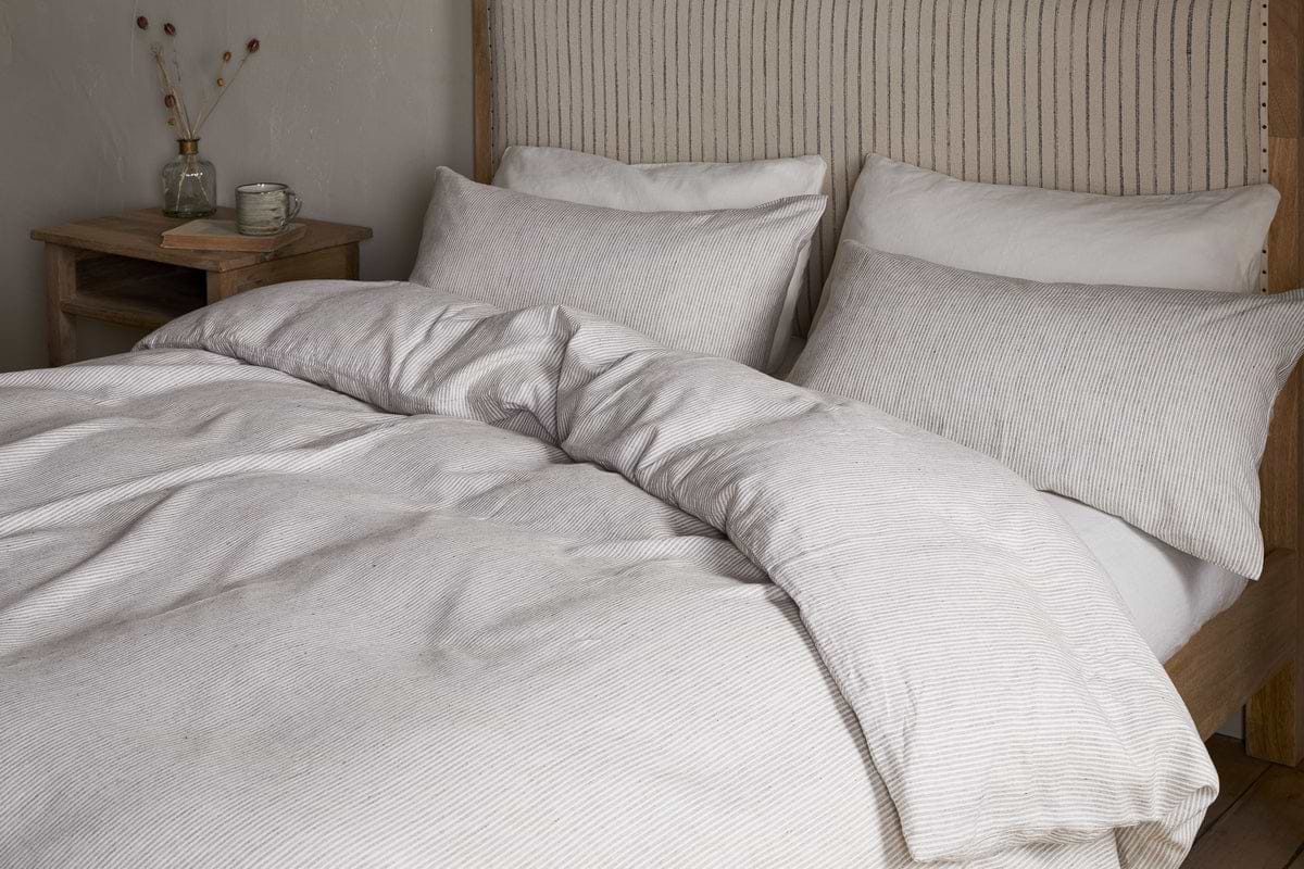 Borba Hemp & Cotton Duvet Cover - Espresso-TEXTILES-Nkuku