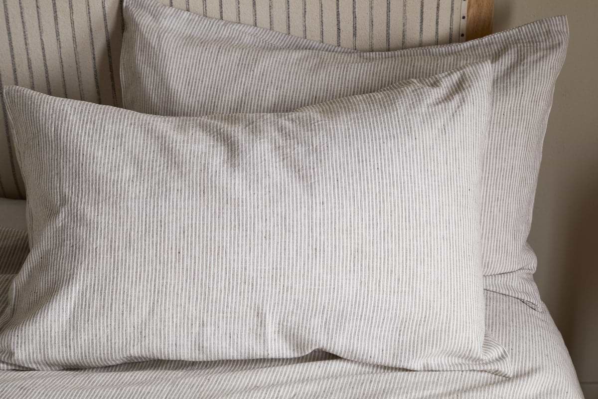 Borba Hemp & Cotton Housewife Pillowcases - Espresso-TEXTILES-Nkuku