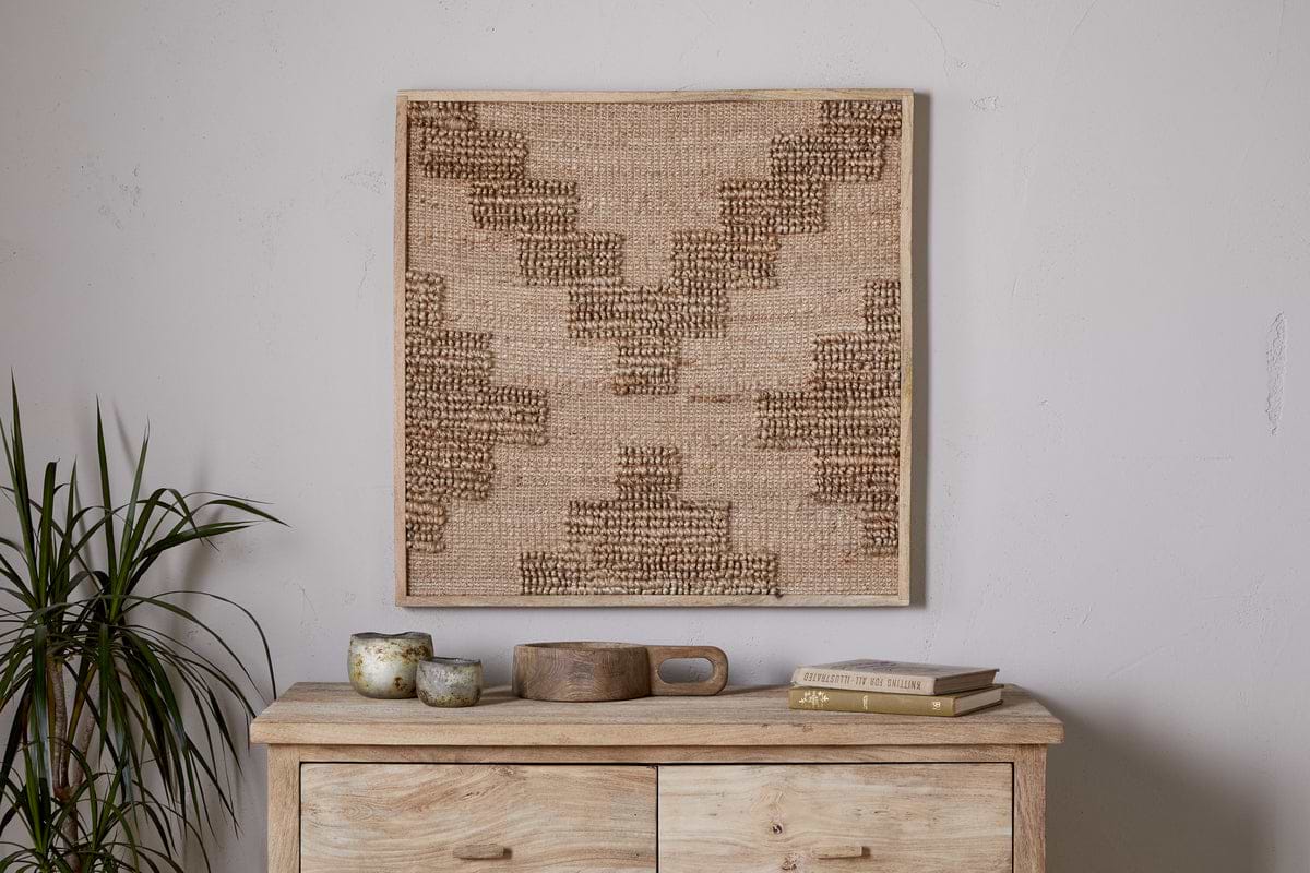 Bawal Wall Art - Cross - Natural-DECORATIVE ACCESSORIES-Nkuku