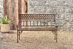 Bahula Decorative Iron Bench