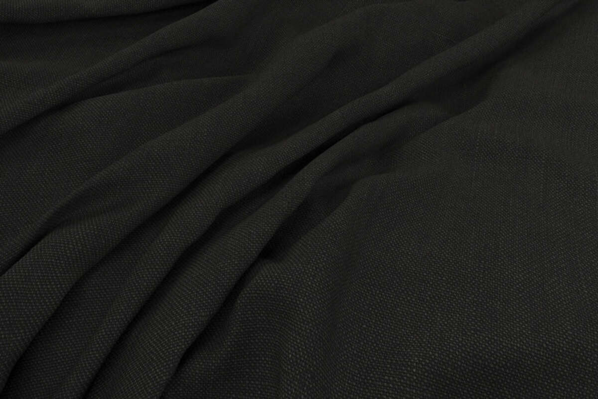 Brera Linen Fabric Swatch - Charcoal-MAKE TO ORDER-Nkuku