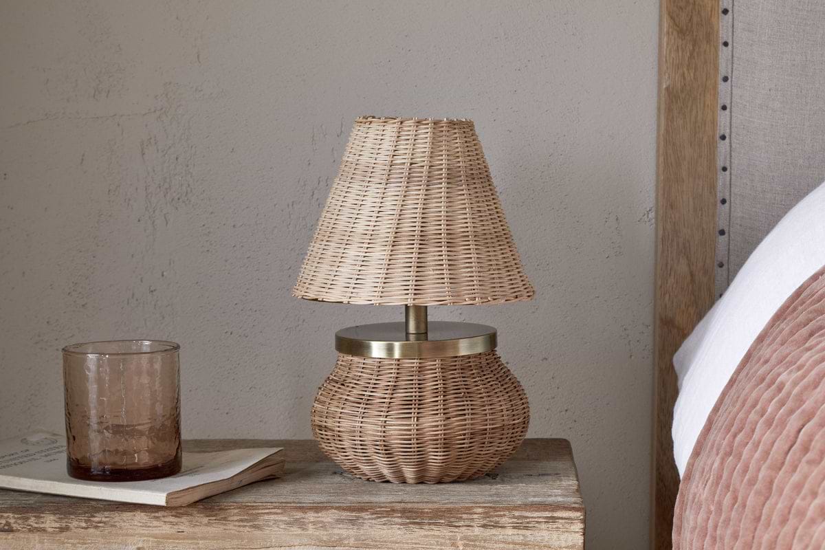 Cija Rattan Table Lamp - Natural-nkuku – Nkuku