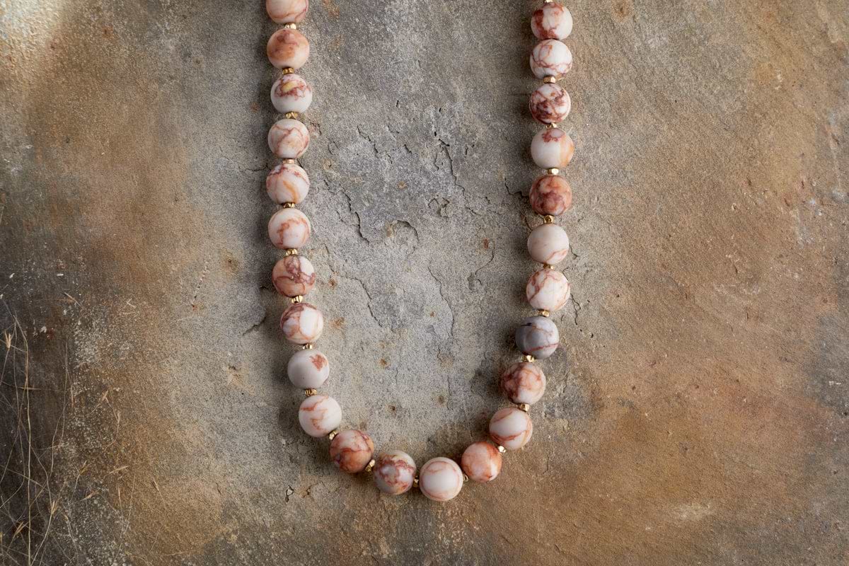 Cerita Necklace - Rhodochrosite-GIFTING-Nkuku