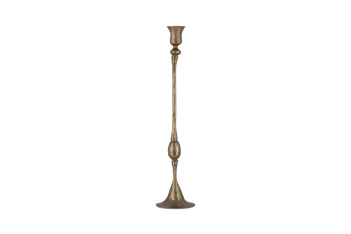 Chaipat Candlestick - Antique Brass