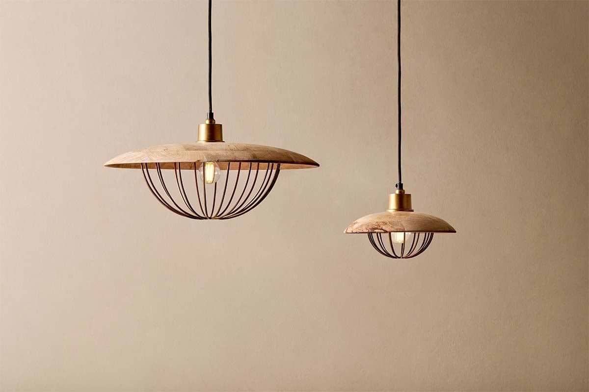 Chakai Wood & Metal Pendant - Small