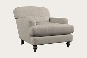 Deni Armchair - Brera Linen Natural-MAKE TO ORDER-Nkuku