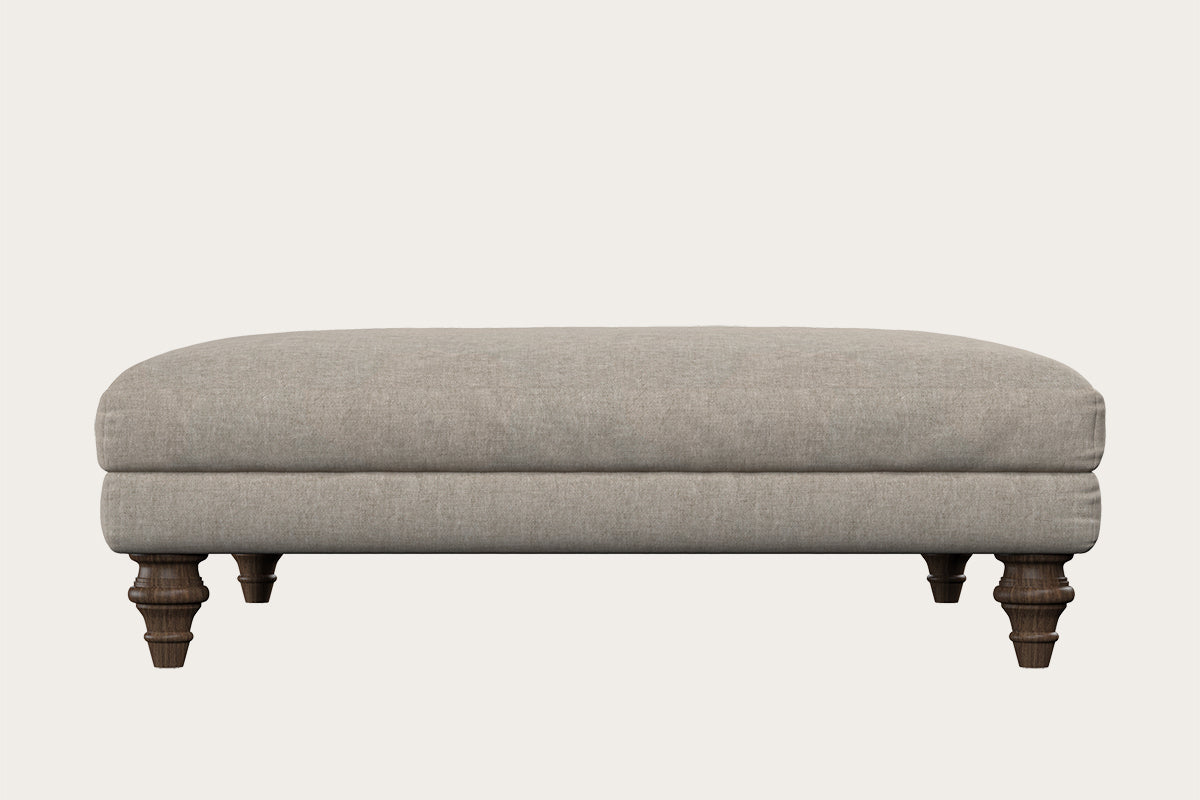 Deni Grand Footstool - Brera Linen Natural