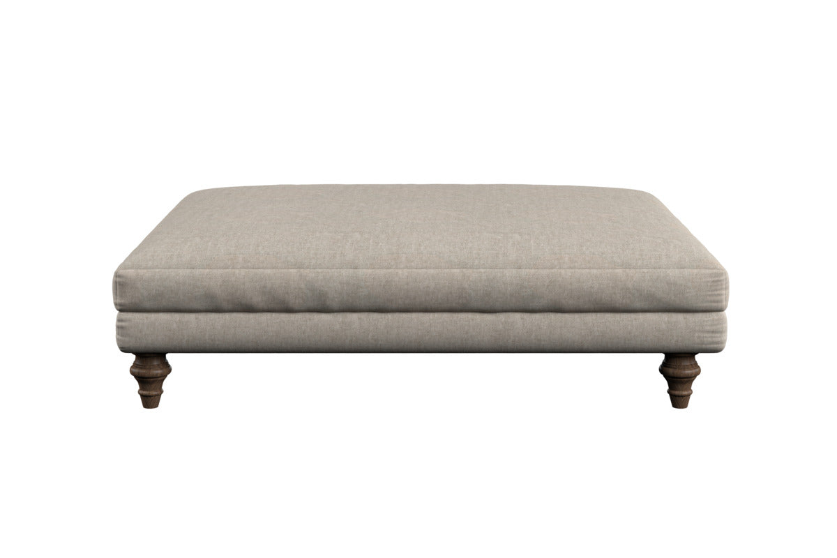 Deni Grand Footstool - Brera Linen Natural