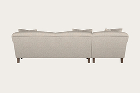 Deni Grand Left Hand Chaise Sofa - Brera Linen Natural-MAKE TO ORDER-Nkuku