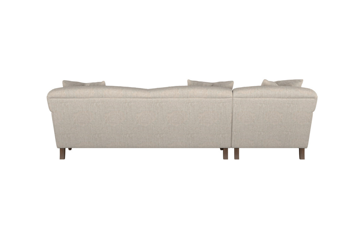 Deni Grand Left Hand Chaise Sofa - Brera Linen Natural