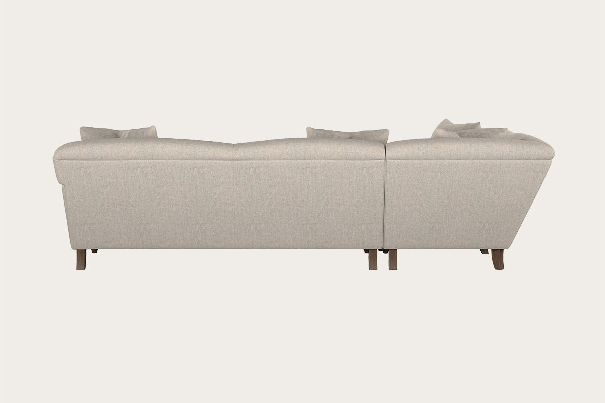 Deni Grand Left Hand Corner Sofa - Brera Linen Natural