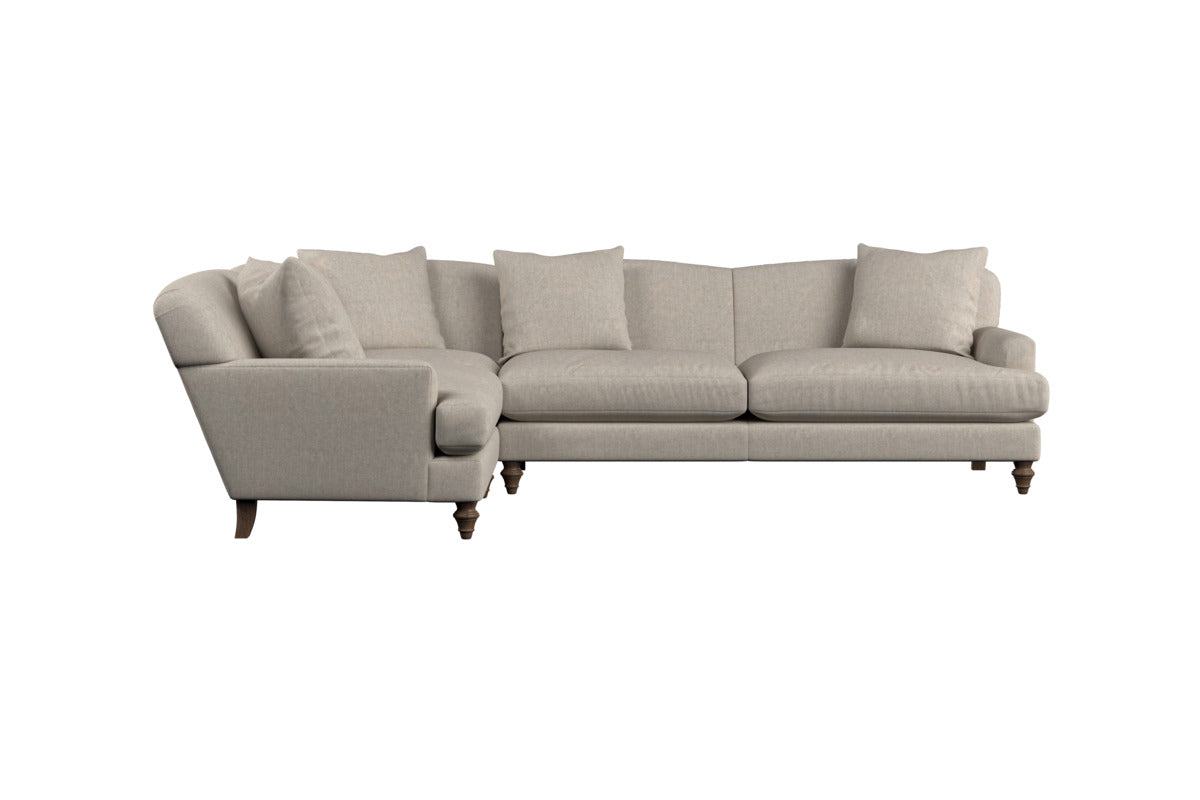 Deni Grand Left Hand Corner Sofa - Brera Linen Natural