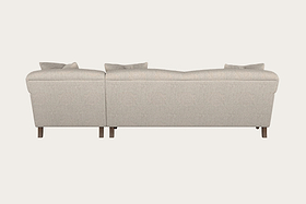 Deni Grand Right Hand Chaise Sofa - Brera Linen Natural
