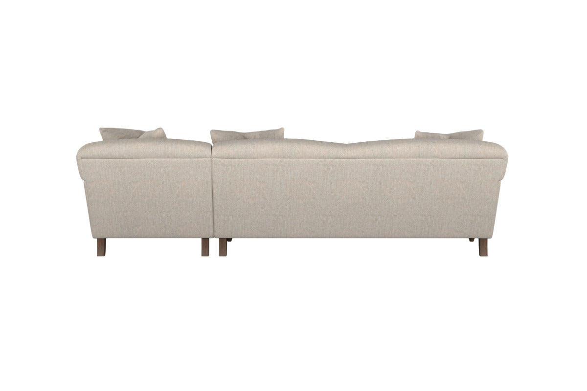 Deni Grand Right Hand Chaise Sofa - Brera Linen Natural