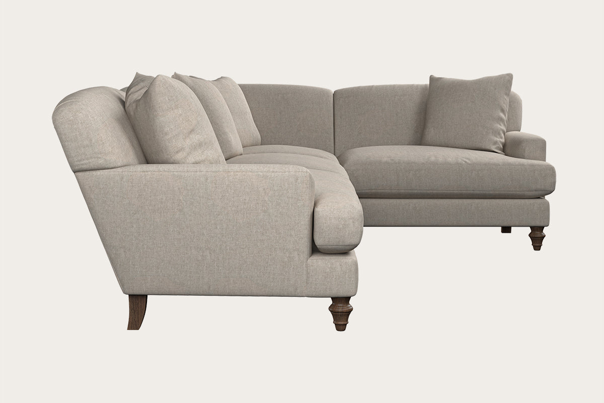 Deni Grand Right Hand Corner Sofa - Brera Linen Natural