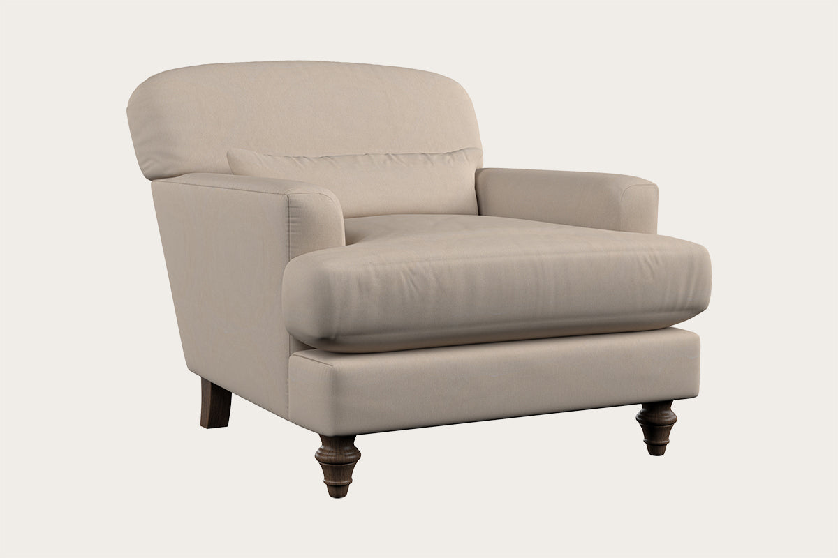 Deni Armchair - Recycled Cotton Natural