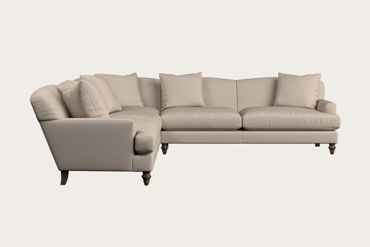 Deni Grand Corner Sofa - Recycled Cotton Natural