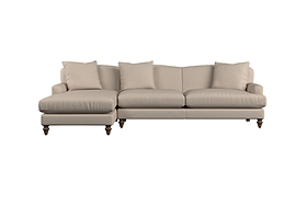 Deni Large Corner Sofa - Brera Linen Jade-MAKE TO ORDER-Nkuku