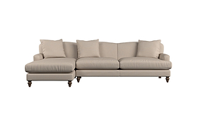 Deni Large Corner Sofa - Brera Linen Jade-MAKE TO ORDER-Nkuku